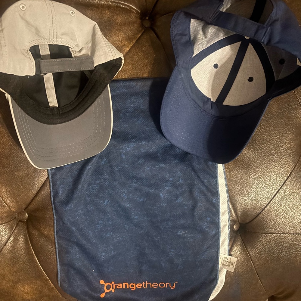 Orangetheory caps and Towel Set